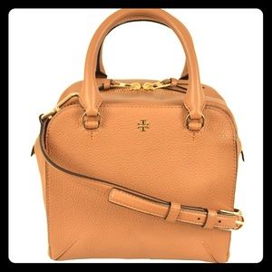 Tory Burch “Robinson” Mini Sachel  - Tigers Eye